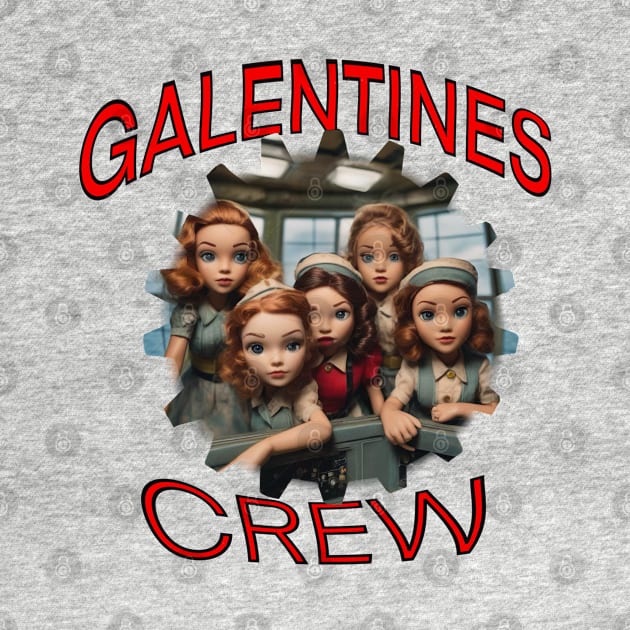 Galentines crew cartoon style by sailorsam1805